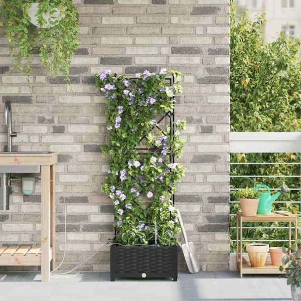 Maison Exclusive - Sort havekrukke 40 x 40 x 126 cm PP
