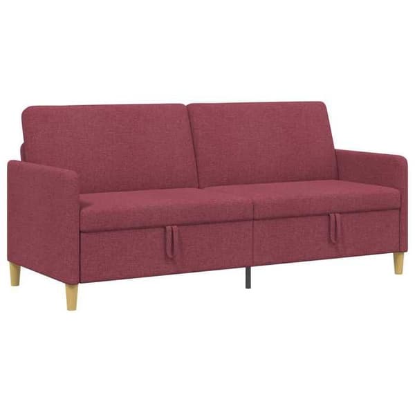 Maison Exclusive - Sohva säilytystilalla Bordeaux 192 x 78 x 87 cm Polyester