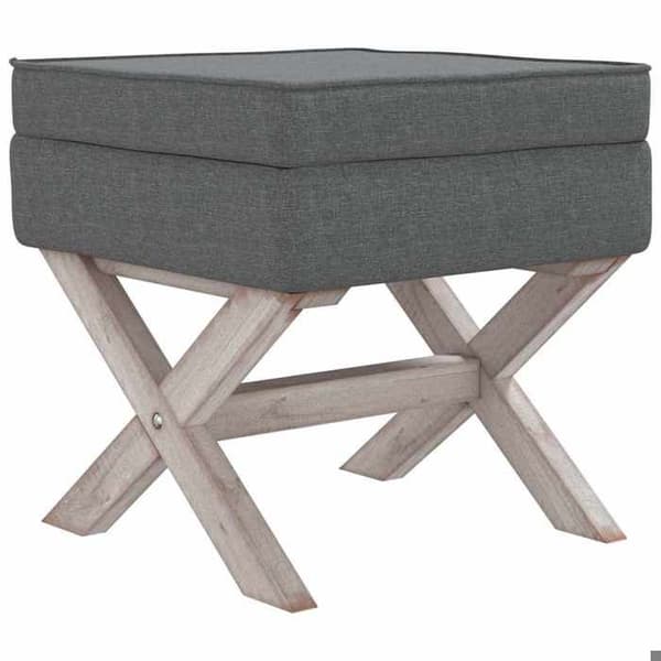 Maison Exclusive - Förvaringspall Mörkgrå 45x45x49 cm Tyg Mörkgrå