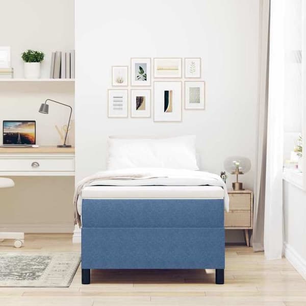 Maison Exclusive - Sininen platformi sänky 90 x 190 cm Blå