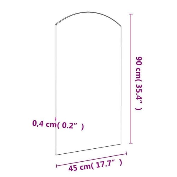 Maison Exclusive - Spegel 90x45 cm Glas