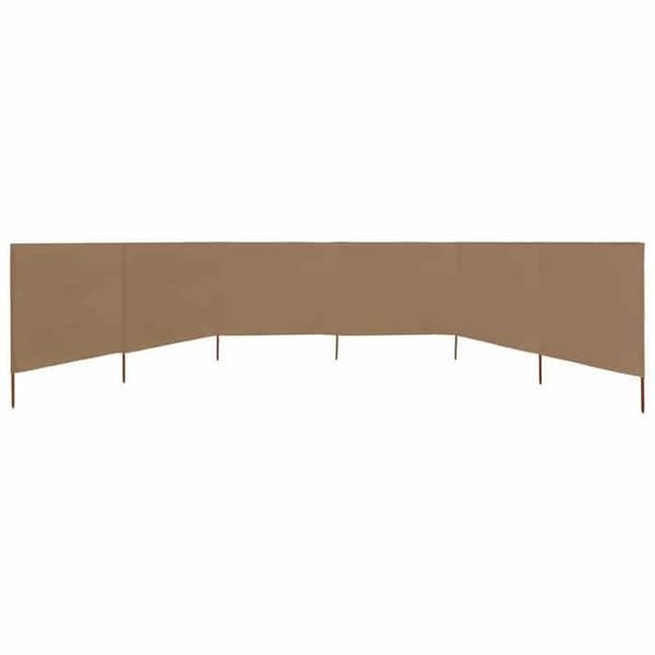 Maison Exclusive - Skärm 6 paneler Tyg 800 x 80 cm Taupe Mol