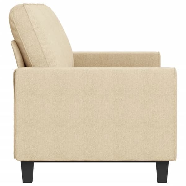 Maison Exclusive - Soffa 3-sits Creme 180 cm Tyg Grädde