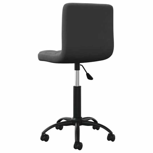 Maison Exclusive - Sort velour kontorstol med drejefunktion Svart