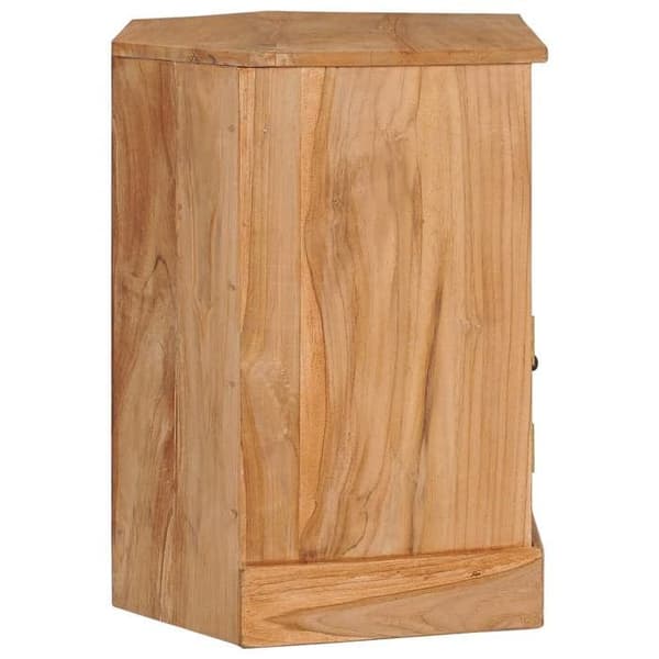 Maison Exclusive - Vinkelbuffet 60x45x60 cm massiv teaktræ