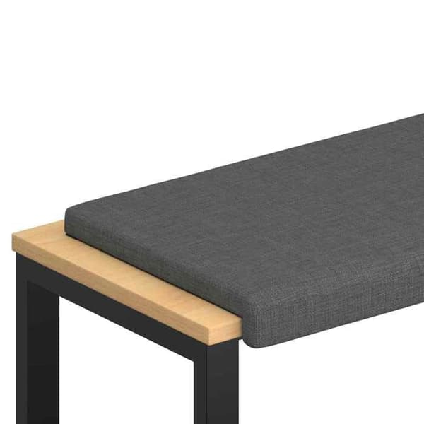 Bænkepude - EKSKLUSIV HUS - L-formet - Mørkegrå - Dybde 35 cm - Skridsikker bund Mörkgrå