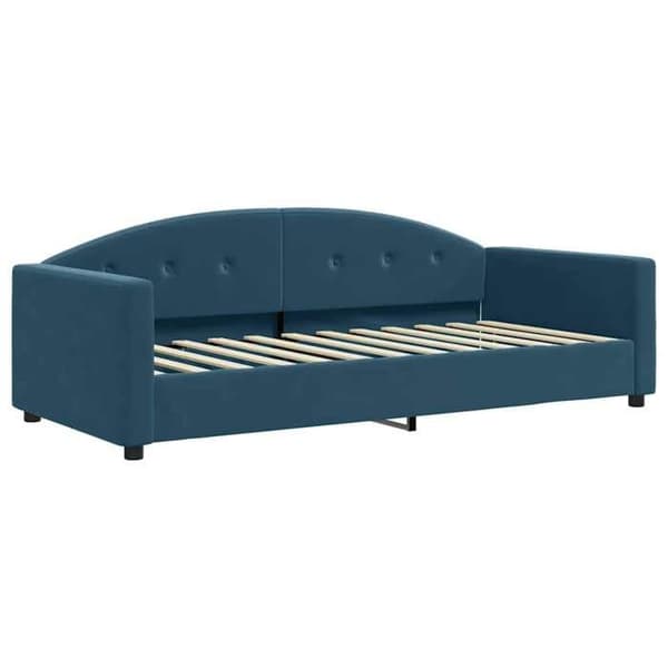 Maison Exclusive - Dagbädd med blå madrass 90x200 cm sammet Blå