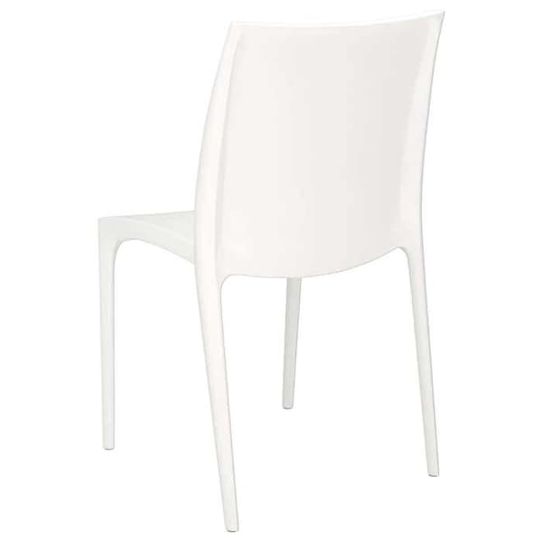 Maison Exclusive - Trädgårdsstolar set om 2 vit 50x46x80 cm polypropen Vit