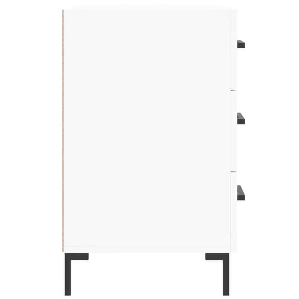 Maison Exclusive - Sängbord vit 40x40x66 cm ingenjörsträ Vit
