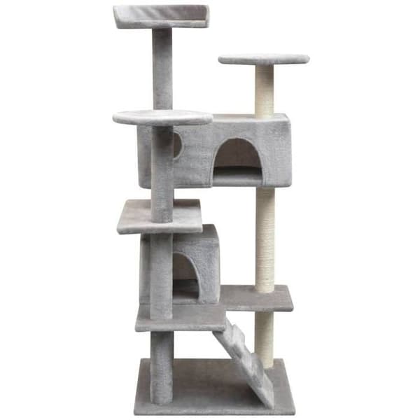 Maison Exclusive - Kattträd med sisal klöstrumpor 125 cm Grå grå