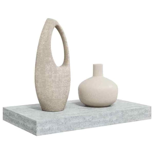 Maison Exclusive - Flydende væghylde grå beton 40x23,5x3,8 cm MDF