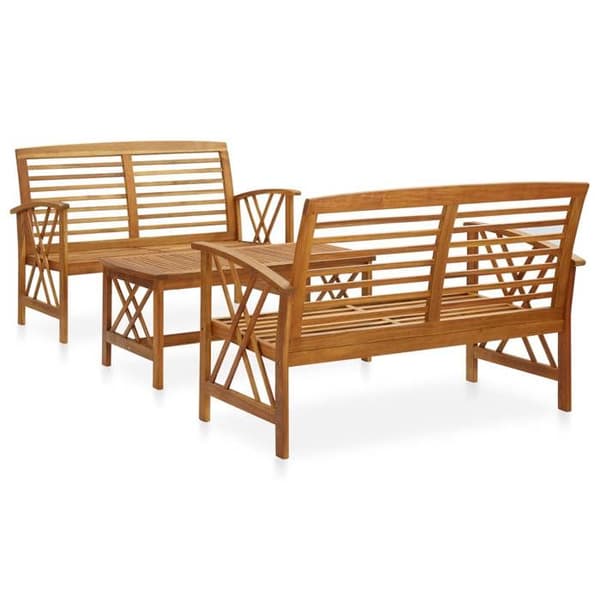 Maison Exclusive - Havegruppe 3 stk Solid akacietræ