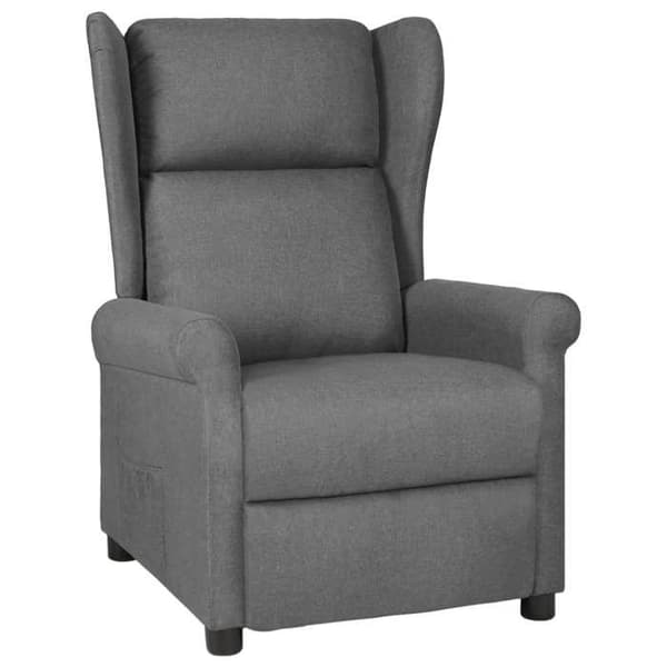 Maison Exclusive - Lätt grå recliner i tyg Ljusgrått
