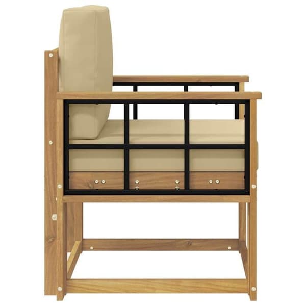 Maison Exclusive - Utomhussoffa Polyester Vit och Beige