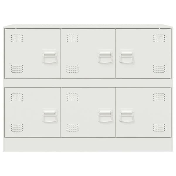 Maison Exclusive - Valkoinen buffet 99x39x73 cm teräs Vit