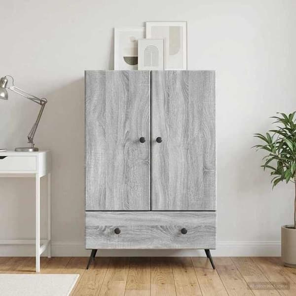 Maison Exclusive - Buffet Sonoma grå 66 x 34,5 x 95 cm Ingeniørtræ
