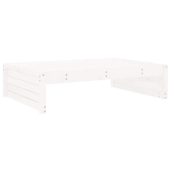 Maison Exclusive - Trädgårdsfotstöd 120x80 cm vit massiv furu