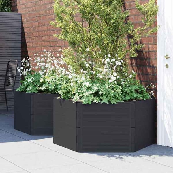 Maison Exclusive - Havekummer 2 stk antracit PP