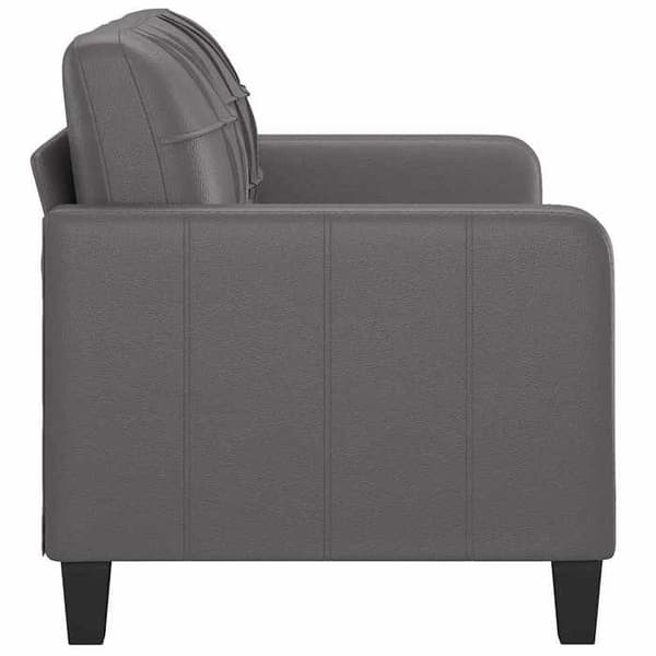 Maison Exclusive - 2-personers sofa Grå 140 cm Syntetisk læder