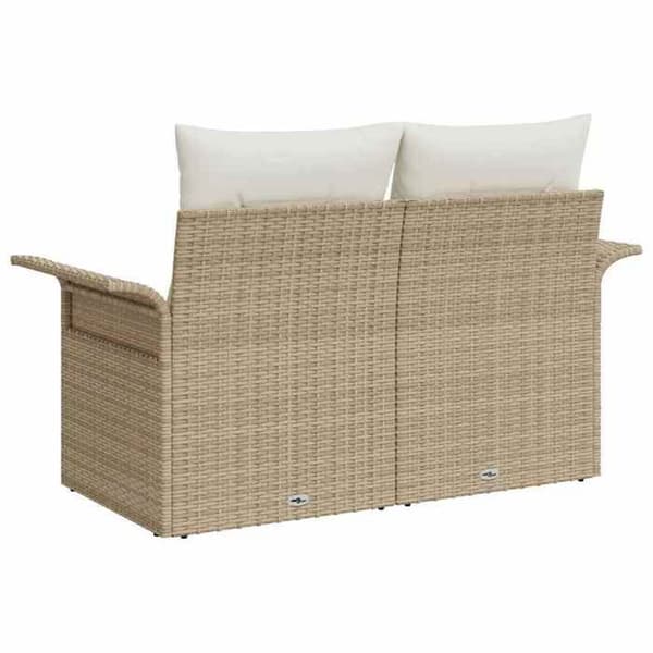 Havemøbel - EKSKLUSIV HUS - 141x62x69 cm - Polyrotin - Beige - Robust stålramme beige
