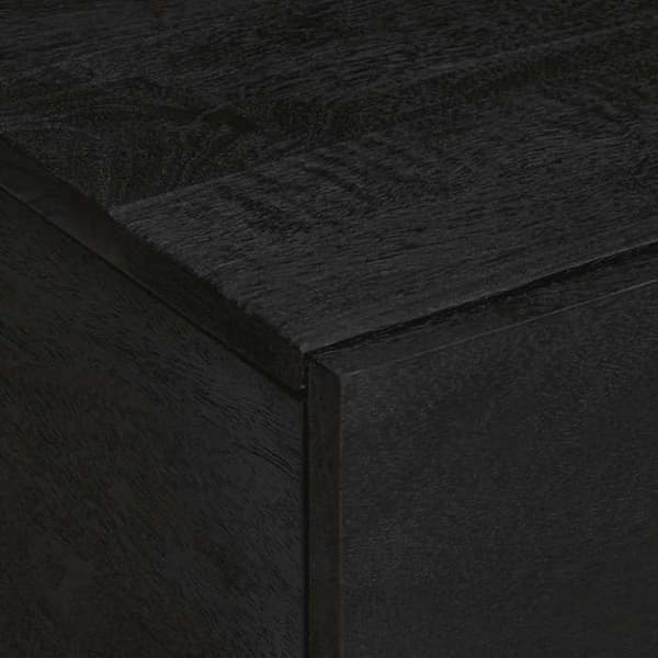 Maison Exclusive - Sort sofabord 80x50x40 cm Ingeniørtræ