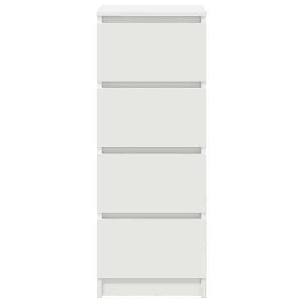 Maison Exclusive - Hvidt buffet 37,5x35x99 cm ingeniørtræ