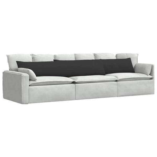 Maison Exclusive - Soffkuddar 2 st svart tyg 200 x 40 cm Svart
