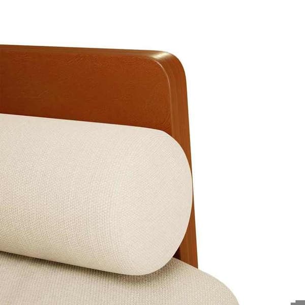 Maison Exclusive - Soffa för två med cylindriska kuddar 110 cm i linne
