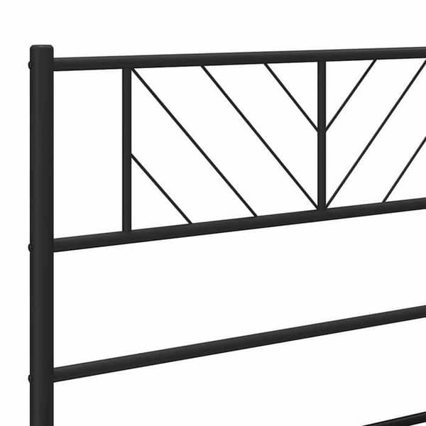 Maison Exclusive - Erstatnings hovedgærde metal sort 100 cm