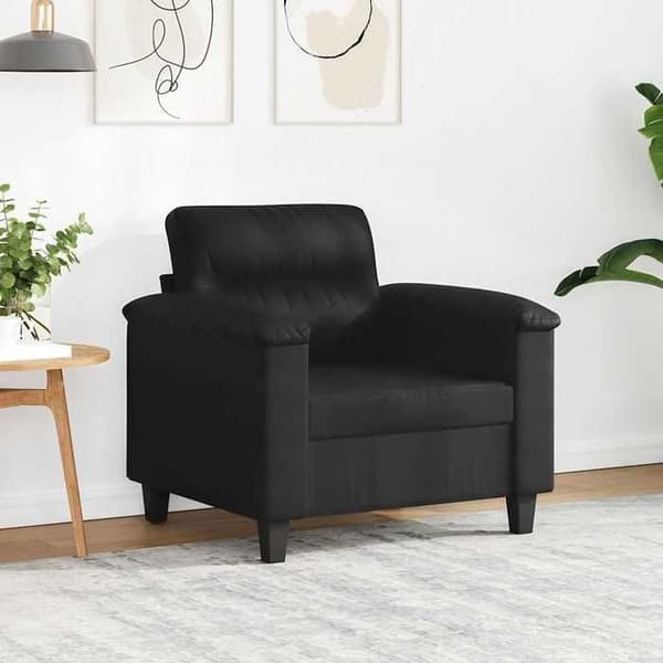 Maison Exclusive - Sort sofa stol 60 cm mikrofiber stof