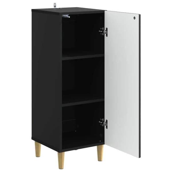Maison Exclusive - Buffet Sort 33 x 34,5 x 90 cm Ingeniørtræ