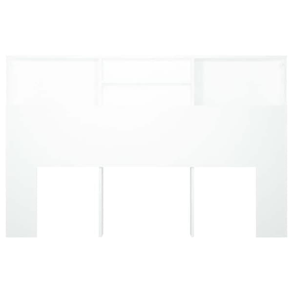 Maison Exclusive - Sänggavel Skåp Vit 160x19x103,5 cm Vit