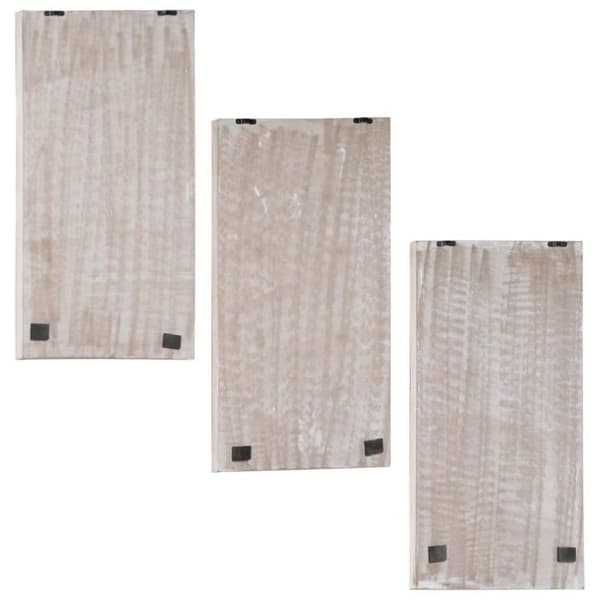 Handsnidade väggpaneler 3 st MDF 40x60x1,5 cm [cm] Brun