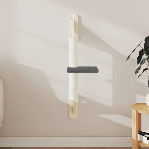 Maison Exclusive - Væghængt kattekradse med mørkegrå klatretræ 85,5 cm