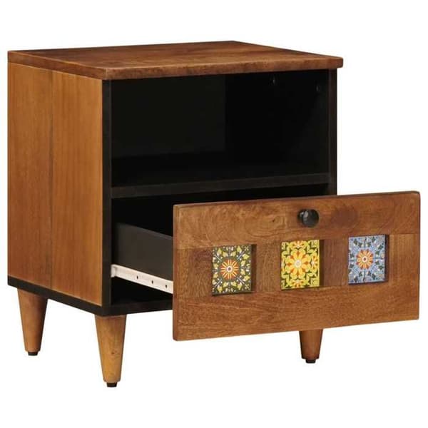 Maison Exclusive - Natbord 2 stk Brun 40 x 33 x 46 cm