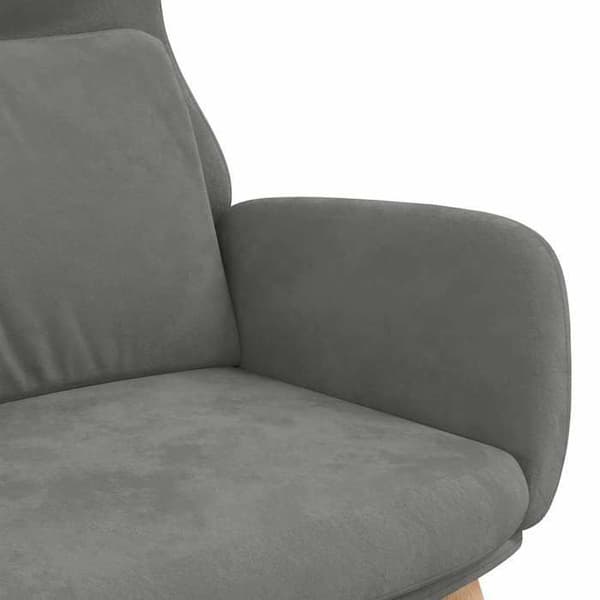 Maison Exclusive - Mörkgrå Velour Relaxstol Mörkgrå