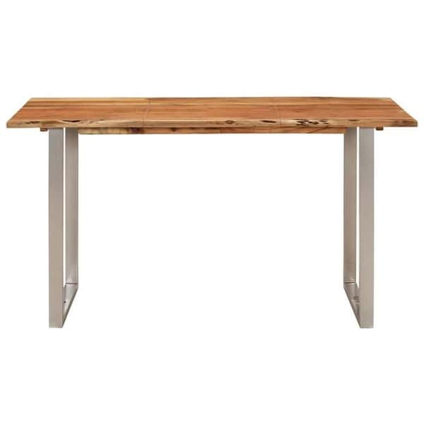 Maison Exclusive - Spisebord 140x70x76 cm Solid akacietræ brun