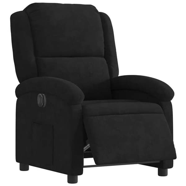 Maison Exclusive - Elektrisk vippe stol i sort velour