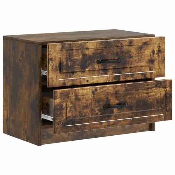 Maison Exclusive - Natbord Røget eg 62 x 34,5 x 44,5 cm