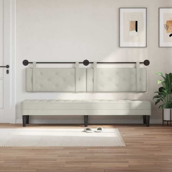 Maison Exclusive - Hængende hovedgærde Creme Velour