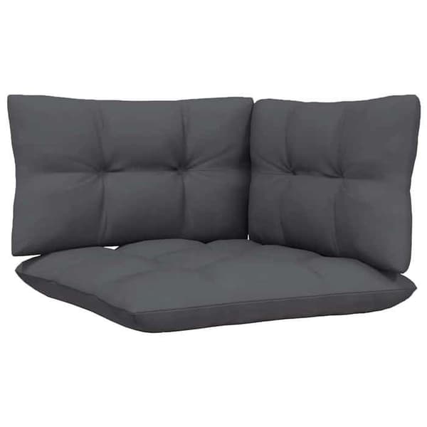 Havemøbel 2 pladser - MAISON EXCLUSIVE - Modulerbar - Massiv fyr - Komfortable puder - Hvid Vit