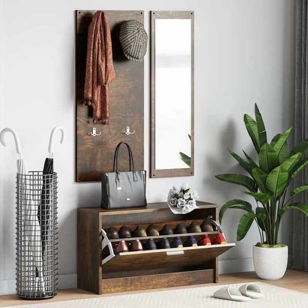 Maison Exclusive - 3-in-1 kenkäkaappisetti savupähkinä