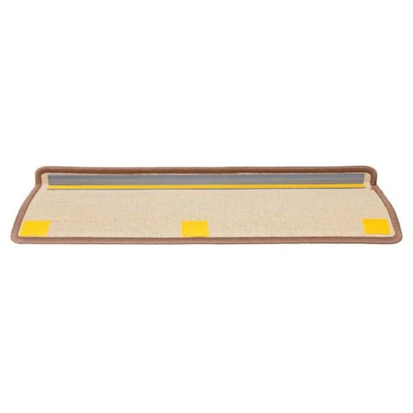 Maison Exclusive - Trappmatta 15 delar 65 x 21 x 4 cm Brun Rektangulär kant