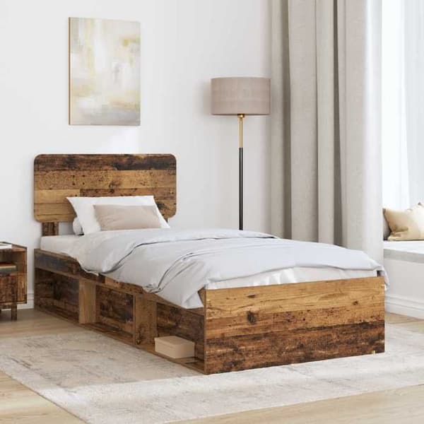 Sängram - EXKLUSIV HEM - 100x200 cm - Massivt trä - Ingenjörsträ - Lamellbotten