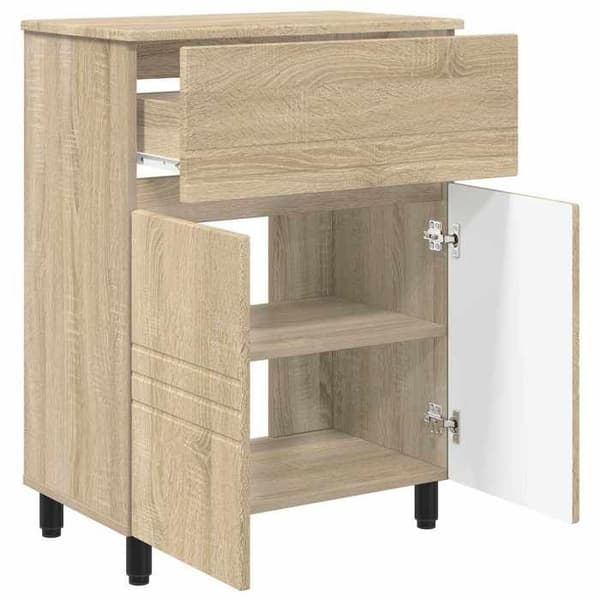 Maison Exclusive - Badeværelsesvaskeskab Sonoma Eg 60 x 35 x 80 cm