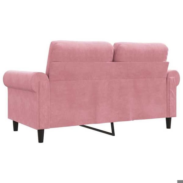 Maison Exclusive - Soffa 2-sits Rosa 120 cm Sammet Ros