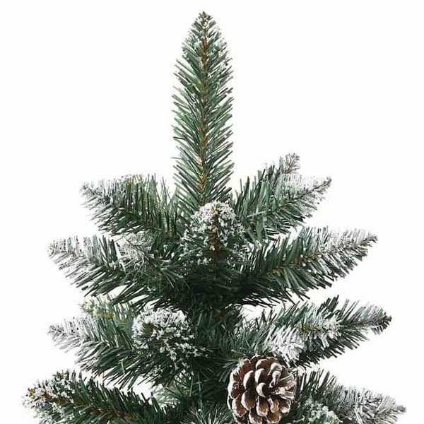 Maison Exclusive - Kunstigt juletræ med grøn støtte 120 cm PVC Grön