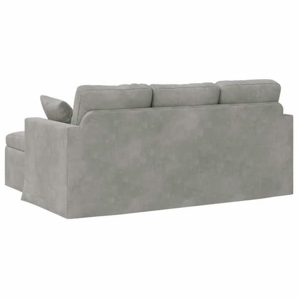 Maison Exclusive - Vaaleanharmaa sohva 178 x 134 x 80 cm samettia