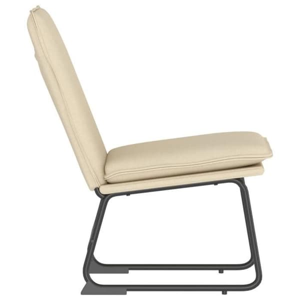 Maison Exclusive - Långfåtölj Crème 52x75x76 cm Tyg