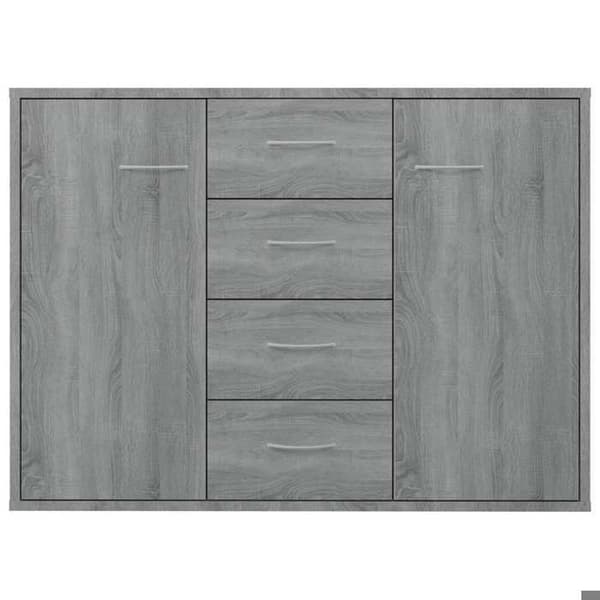 Maison Exclusive - Buffet Sonoma grå 88x30x65 cm Ingeniørtræ